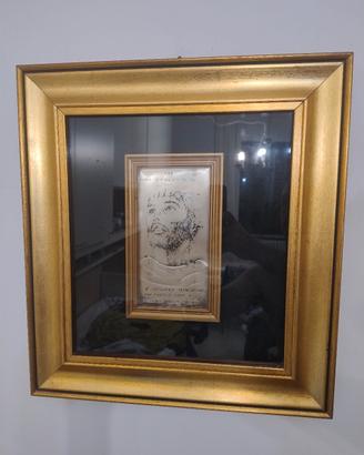 quadro san francesco in argento 800