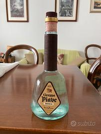 Bottiglia Grappa Piave Bianca sigillata vintage