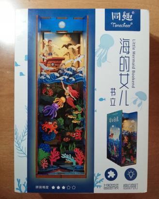 Puzzle 3D book nook la sirenetta