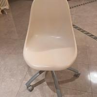 Sedia scrivania bianca