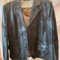 Giacca vintage in pelle Alviero Martini