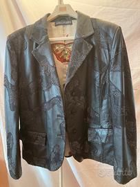 Giacca vintage in pelle Alviero Martini