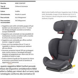 Seggiolino auto isofix reclinabile