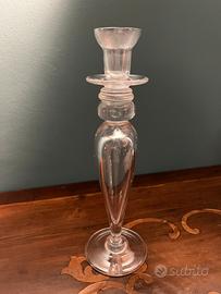 Candelabro in vetro fatto a mano