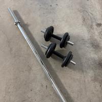 Set manubri e bilanciere