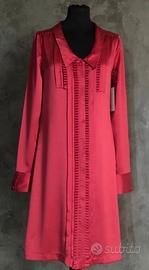 Abito in seta vintage in color fragola