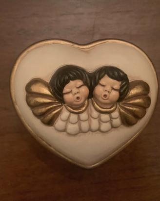 Scatola portagioie a cuore con angeli di Thun