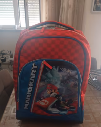 zaino scuola trolley super mario kart