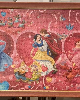 principesse disney puzzle quadro