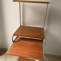 scrivania salvaspazio in legno a 4 ripiani