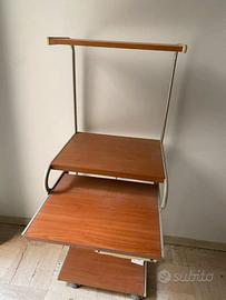 scrivania salvaspazio in legno a 4 ripiani