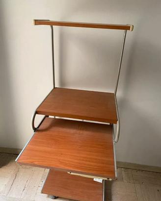 scrivania salvaspazio in legno a 4 ripiani