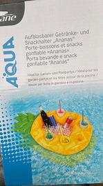 Porta bevande gonfiabile galleggiante