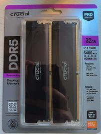 Ram ddr5 32 GB 6400 MT/s