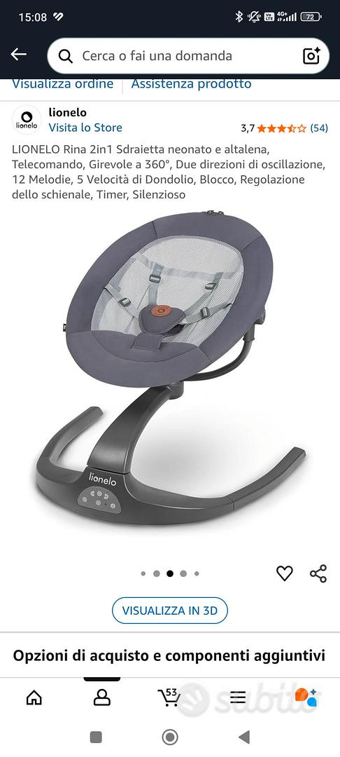 Sdraietta elettrica per neonati Lionelo Tutto per i bambini In