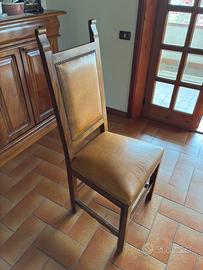 Tavolo in noce con 6 sedie