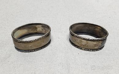 porta tovaglioli in argento vintage anni '50