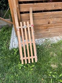 slittino in legno
