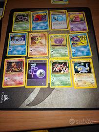 Carte pokemon prima edizione non comuni 