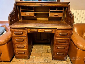Scrivania Postale Inglese Roll Top
