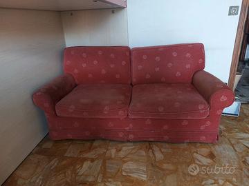 Divano letto rosso