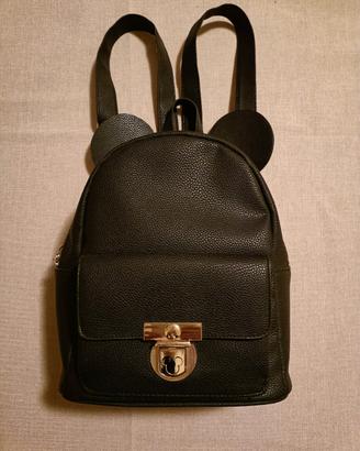 Zaino nero ecopelle Disney 