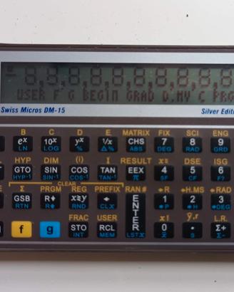 Calcolatrice SwissMicros DM15 clone HP-15C