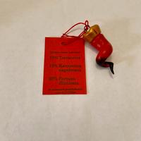 Corno porta fortuna napoletano in terracotta