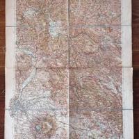 Antica cartina touring club italiano Bertarelli