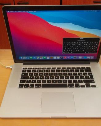 MACBOOK PRO RETINA 15 I7 16G 250SSD BIG SUR