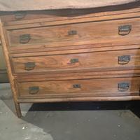 Cassettiera con marmo sopra stile liberty