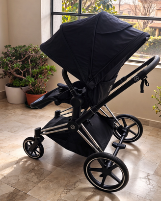 Cybex Priam Trio Deep Black + Cloud Z + Base Z – P