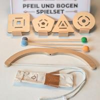 Set da gioco Arco, frecce e bersagli in legno