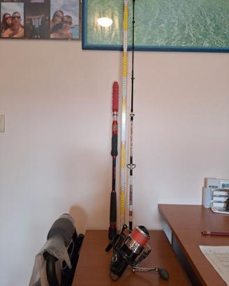 mulinello con canna da pesca