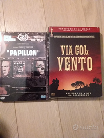 Dvd Papillon e Via col vento