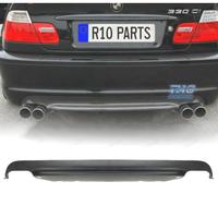 DIFFUSORE BMW E46 LOOK M M3 USCITE DOPPIE