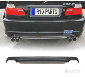 DIFFUSORE BMW E46 LOOK M M3 USCITE DOPPIE