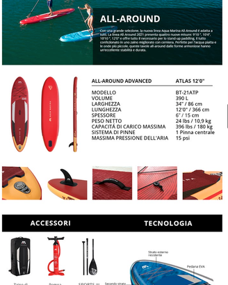 Tavola / SUP  Aqua Marina