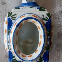 Lampada in ceramica dipinta