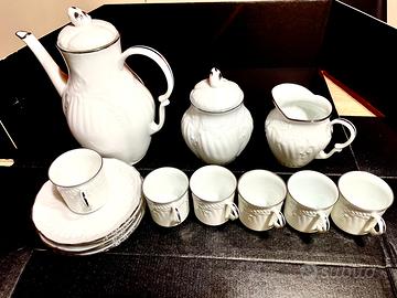 Set 6 caffetteria/thè porcellana di Limoges