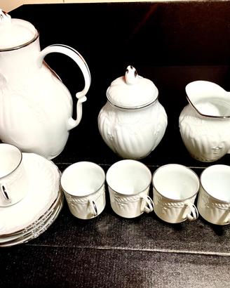 Set 6 caffetteria/thè porcellana di Limoges