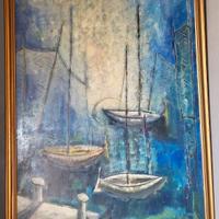 Olio su tela di Dino Massai.