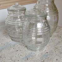 vintage vasi in vetro per cucina dispensa