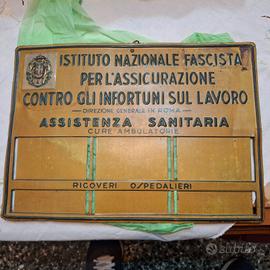 antica insegna smaltata rara