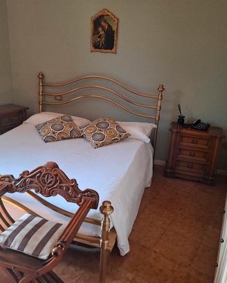 letto matrimoniale ottone