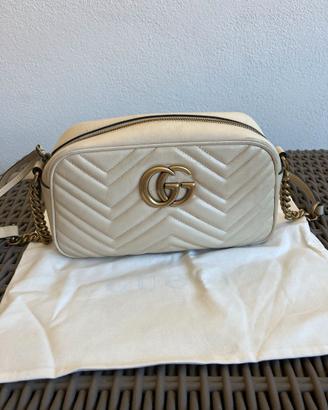 Gucci Marmont Camera Borsa Beige