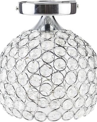 Lampada da Soffitto Cristallo Argento E27