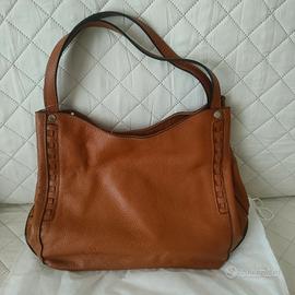 Borsa in pelle colore cammello