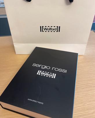 Collant satin effetto tights sergio rossi/wolford