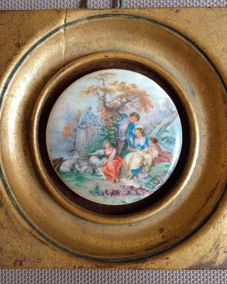 Quadro in porcellana di Limoges